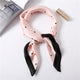 2019 Summer New Square Silk Feel Satin Scarf Women Skinny Retro Head Neck Small Vintage Hair Tie Band Love Pattern Gift For Girl