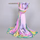 2019 Summer Splashing Ink Printed Chiffon Scarves Women Boho Beach Shawl Girls Elegant Ladies Casual Long Soft Wrap Scarf