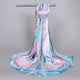 2019 Summer Splashing Ink Printed Chiffon Scarves Women Boho Beach Shawl Girls Elegant Ladies Casual Long Soft Wrap Scarf