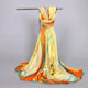 2019 Summer Splashing Ink Printed Chiffon Scarves Women Boho Beach Shawl Girls Elegant Ladies Casual Long Soft Wrap Scarf