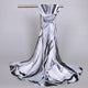2019 Summer Splashing Ink Printed Chiffon Scarves Women Boho Beach Shawl Girls Elegant Ladies Casual Long Soft Wrap Scarf