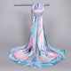 2019 Summer Splashing Ink Printed Chiffon Scarves Women Boho Beach Shawl Girls Elegant Ladies Casual Long Soft Wrap Scarf