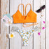 2019 Summer WWomen's Bikini Cut Flower Two Piece Swimsuit Pushups Swimwear Beachwear maillot de bain femme biquini bikinis