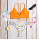 2019 Summer WWomen's Bikini Cut Flower Two Piece Swimsuit Pushups Swimwear Beachwear maillot de bain femme biquini bikinis