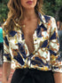 2019 Summer Women 9 Colors Elegant Leisure Brief Office Work Blouse Female Stylish Trendy Top Long Sleeve Print Casual Shirt