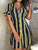 2019 Summer Women Elegant Fashion Leisure Blouse Ladies Long Top Brief Striped Ruffles Cuff Buttoned Shirt