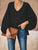 2019 Summer Women Elegant Solid Casual Basic Top Stylish Shirt Female V Neck Puff Long Sleeve Loose Blouse