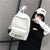 2019 Women Backapck Japanese Canvas Outdoor Alphabetical Embroidery Backpack Female Bag High-capacity Student Soft Schoolbag
