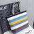 2019 Women Handbag Striped Canvas Bag Fashion Casual High-capacity Women Environmental Shopping Bag Female Messenger Bag