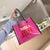 2019 Women Handbag Transparent Waterproof Bag Female Wear-resisting Sandy Beach Handbag High-capacity Jelly Letters Shoulder Bag