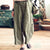2019 Women Loose Long Pants Wide Leg Pants Cotton Linen Summer Casual Femme Pants Elastic Mid Waist Straight Harem Trousers