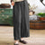 2019 Women Loose Long Pants Wide Leg Pants Cotton Linen Summer Casual Femme Pants Elastic Mid Waist Straight Harem Trousers