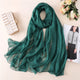 2019 designer brand women scarf fashion solid summer silk scarves lady shawl wrap large size beach stoles pashmina foulard hijab