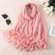 2019 designer brand women scarf fashion solid summer silk scarves lady shawl wrap large size beach stoles pashmina foulard hijab