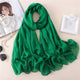 2019 designer brand women scarf fashion solid summer silk scarves lady shawl wrap large size beach stoles pashmina foulard hijab