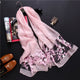 2019 designer brand women scarf fashion spring summer silk scarves Hollow floral lady shawls and wraps pashmina foulard stoles