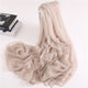 2019 designer brand women scarf summer Crocodile fold silk scarves for lady shawls wraps pashmina female bandana foualrd hijabs