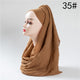 2019 hot sale women scarf fashion winter cotton headband hijab scarves solid soft warm shawls lady wraps pashmina hijabs stoles