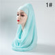 2019 hot sale women scarf fashion winter cotton headband hijab scarves solid soft warm shawls lady wraps pashmina hijabs stoles
