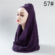 2019 hot sale women scarf fashion winter cotton headband hijab scarves solid soft warm shawls lady wraps pashmina hijabs stoles