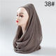 2019 hot sale women scarf fashion winter cotton headband hijab scarves solid soft warm shawls lady wraps pashmina hijabs stoles