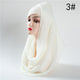 2019 hot sale women scarf fashion winter cotton headband hijab scarves solid soft warm shawls lady wraps pashmina hijabs stoles