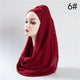 2019 hot sale women scarf fashion winter cotton headband hijab scarves solid soft warm shawls lady wraps pashmina hijabs stoles