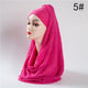 2019 hot sale women scarf fashion winter cotton headband hijab scarves solid soft warm shawls lady wraps pashmina hijabs stoles