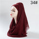 2019 hot sale women scarf fashion winter cotton headband hijab scarves solid soft warm shawls lady wraps pashmina hijabs stoles
