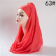 2019 hot sale women scarf fashion winter cotton headband hijab scarves solid soft warm shawls lady wraps pashmina hijabs stoles