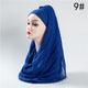 2019 hot sale women scarf fashion winter cotton headband hijab scarves solid soft warm shawls lady wraps pashmina hijabs stoles