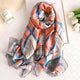 2019 luxury brand Women Silk scarf Beach Shawl and Echarpe summer Wrap Designer scarves Plus Size female beach stoles bandana