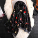 2019 luxury brand Women Silk scarf Beach Shawl and Echarpe summer Wrap Designer scarves Plus Size female beach stoles bandana