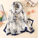 2019 luxury brand Women Silk scarf Beach Shawl and Echarpe summer Wrap Designer scarves Plus Size female beach stoles bandana
