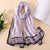 2019 luxury brand Women Silk scarf Beach Shawl and Echarpe summer Wrap Designer scarves Plus Size female beach stoles bandana