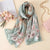 2019 luxury brand Women Silk scarf Beach Shawl and Echarpe summer Wrap Designer scarves Plus Size female beach stoles bandana