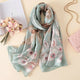 2019 luxury brand Women Silk scarf Beach Shawl and Echarpe summer Wrap Designer scarves Plus Size female beach stoles bandana