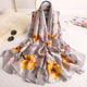 2019 luxury brand Women Silk scarf Beach Shawl and Echarpe summer Wrap Designer scarves Plus Size female beach stoles bandana