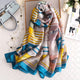 2019 luxury brand Women Silk scarf Beach Shawl and Echarpe summer Wrap Designer scarves Plus Size female beach stoles bandana