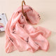 2019 luxury brand Women Silk scarf Beach Shawl and Echarpe summer Wrap Designer scarves Plus Size female beach stoles bandana