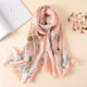 2019 luxury brand Women Silk scarf Beach Shawl and Echarpe summer Wrap Designer scarves Plus Size female beach stoles bandana
