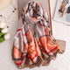 2019 luxury brand Women Silk scarf Beach Shawl and Echarpe summer Wrap Designer scarves Plus Size female beach stoles bandana