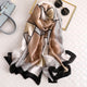 2019 luxury brand Women Silk scarf Beach Shawl and Echarpe summer Wrap Designer scarves Plus Size female beach stoles bandana