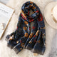2019 luxury brand Women Silk scarf Beach Shawl and Echarpe summer Wrap Designer scarves Plus Size female beach stoles bandana