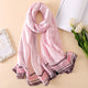 2019 luxury brand Women Silk scarf Beach Shawl and Echarpe summer Wrap Designer scarves Plus Size female beach stoles bandana