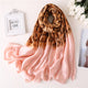 2019 luxury brand women scarf Leopard Print silk scarfs for lady shawls and wraps pashmina big size beach stoles bandana foulard