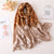2019 luxury brand women scarf Leopard Print silk scarfs for lady shawls and wraps pashmina big size beach stoles bandana foulard