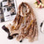 2019 luxury brand women scarf Leopard Print silk scarfs for lady shawls and wraps pashmina big size beach stoles bandana foulard