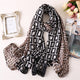 2019 luxury brand women scarf Leopard Print silk scarfs for lady shawls and wraps pashmina big size beach stoles bandana foulard