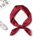 2019 new Spring summer women silk scarf square shawl and wrap lady hair neck scarves solid color soft office bandana foulard